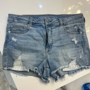 American Eagle Next Level Stretch Cutoff Jean Shorts Size 14